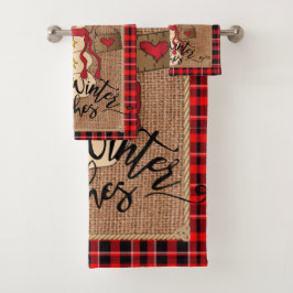 Des voeux d'hiver chauds - Snowman - Plaid rouge