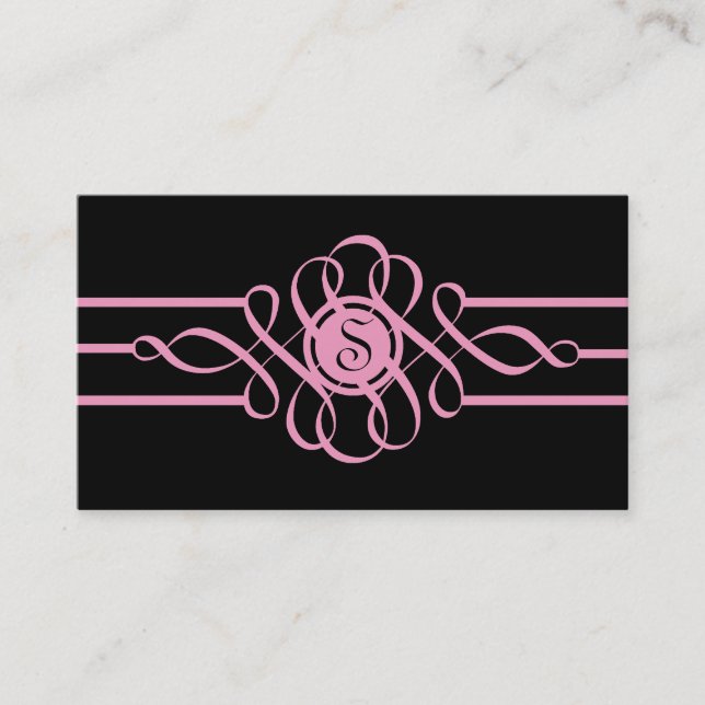 des Zahn-311-Sweet Schwarzes Rosa-des Strudel-| Visitenkarte (Vorderseite)