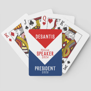 DeSantis 2024 Lautsprecher des Präsidenten des Hau Spielkarten