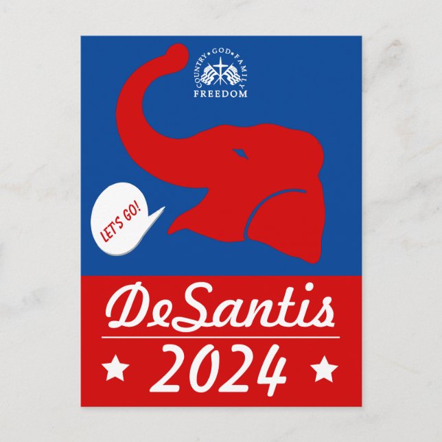 DeSantis 2024 Postkarte (Vorderseite)