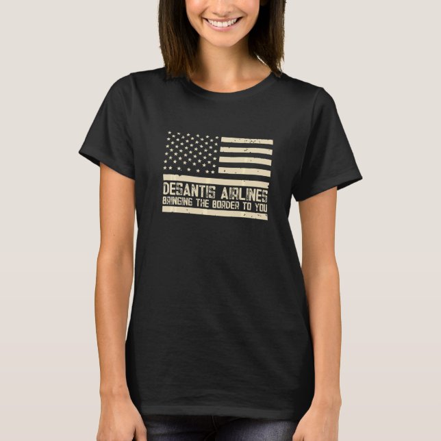 DeSantis Airlines Blau  2 T-Shirt (Vorderseite)