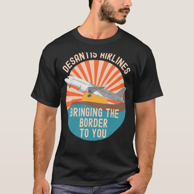 DeSantis Airlines Shirt Marthas Vineyard Politics (Vorderseite)
