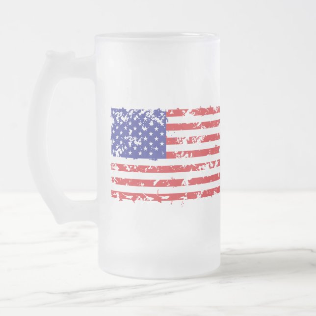 DeSantis für Präsident 2024 Mattglas Bierglas (Links)