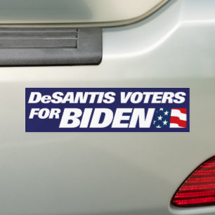 DeSantis-Unterstützer für Biden 2024 Autoaufkleber