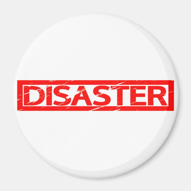 Desaster Briefmarke Magnet (Vorne)