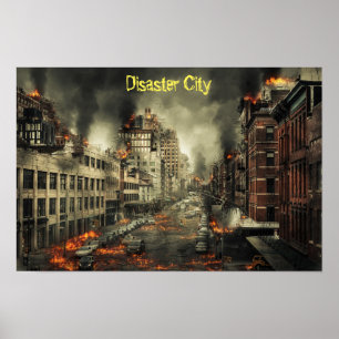 Desaster City Burning Poster