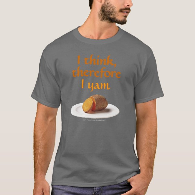 Descartes-Wortspiel T-Shirt (Vorderseite)