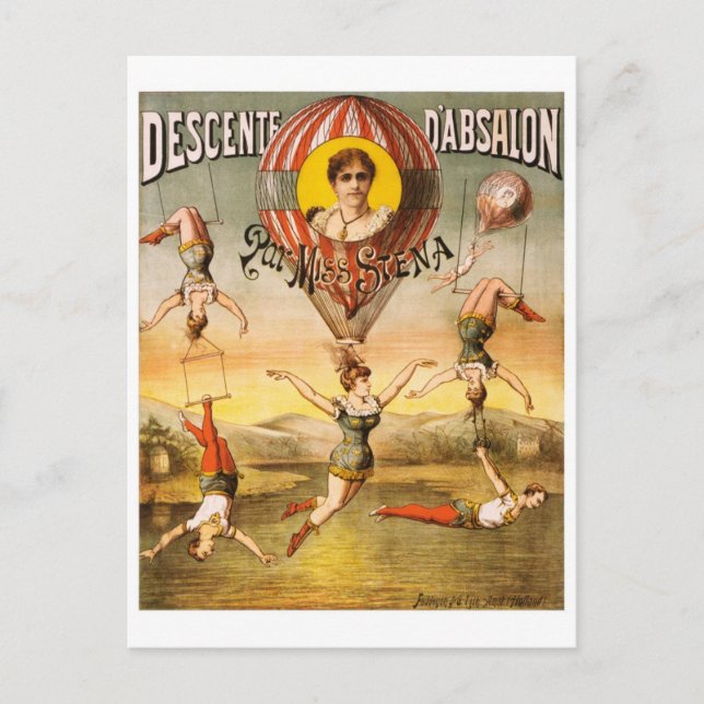 Descente d'Absalon par Miss Stena Postkarte (Vorderseite)