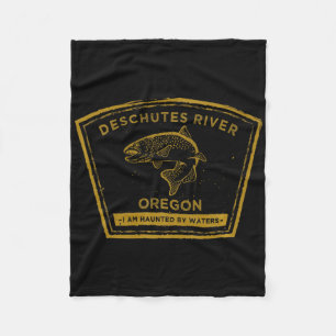 Deschutes River Oregon Premium Fliegenfischen Fleecedecke
