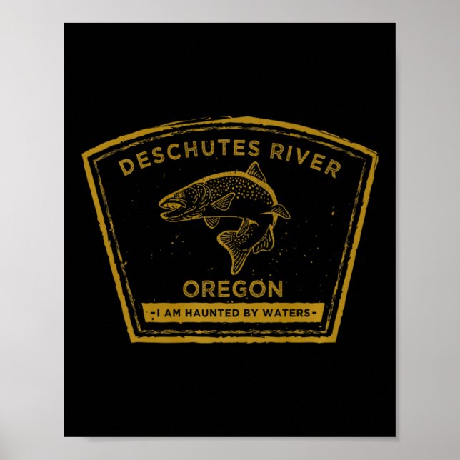 Deschutes River Oregon Premium Fliegenfischen  Poster (Vorne)