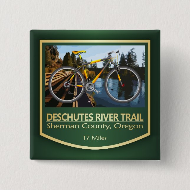 Deschutes River Trail (bike2) Button (Vorderseite)