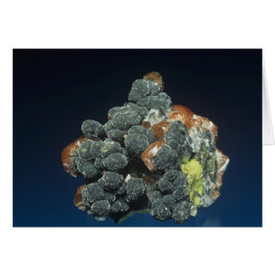 Descloizite sur la calcite