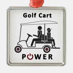 Descr-Golf Wagen-Power (Schwarzes mit Rot) Ornament Aus Metall