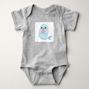 Description de Body Bébé Phoque de Dessin Animé Mi
