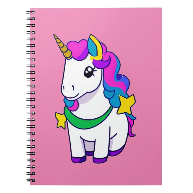 Desenho Divertido Unicórnio Notizblock (Vorderseite)