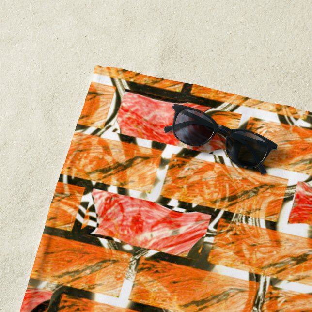 Desenho no estilo tijolos com tom de brilho strandtuch (Beispiel)