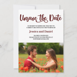 Désenregistrer la date avec la carte Mariage Photo
