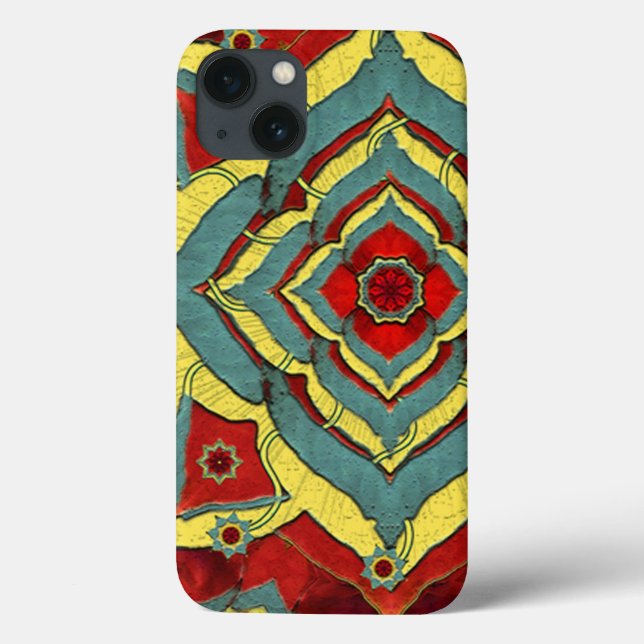 Desert Autumn Reds Mandala iPhone6 Case (Rückseite)