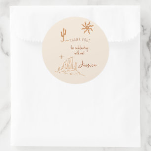 Desert Bachelorette pour étiquette