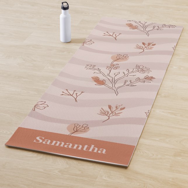 Desert Bloom Dusty Rose Minimalist Yogamatte (Beispiel)