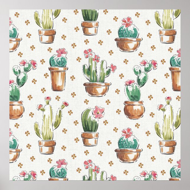 Desert Bloom Step | Blossom Muster Poster (Vorne)