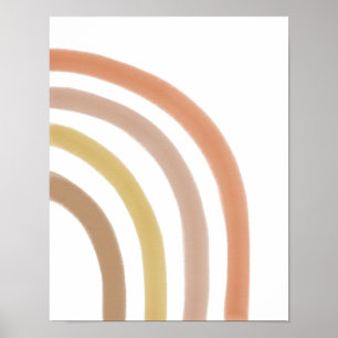 Desert Boho Half Rainbow Poster
