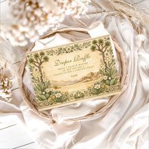 Desert Botanical Baby Shower Diapper Raffle 