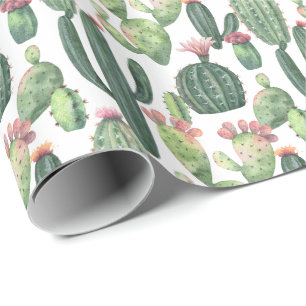 Desert Cacti Wüstenthema Geschenkpapier