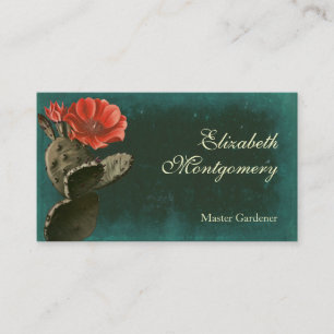 Desert Cactus Blume Beruflich Business Cards Visitenkarte