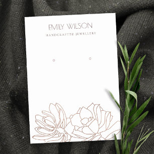 DESERT CACTUS ERFOLGREICH BLUSH PINK EARRING DISPL VISITENKARTE