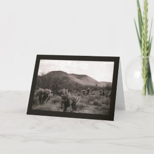 Desert Cactus Jumping Cholla Photo Carte de voeux