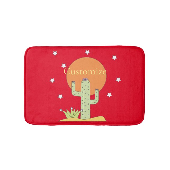 Desert Cactus Sun Thunder_Cove Badematte (Vorderseite)
