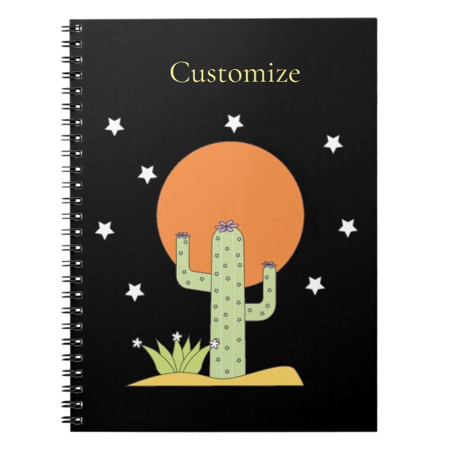 Desert Cactus Sun Thunder_Cove Notizblock (Vorderseite)