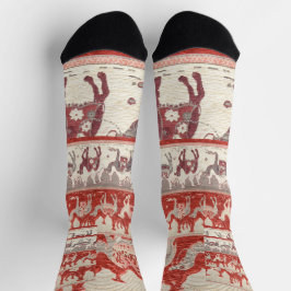 Desert Camels Caravan Art Socken