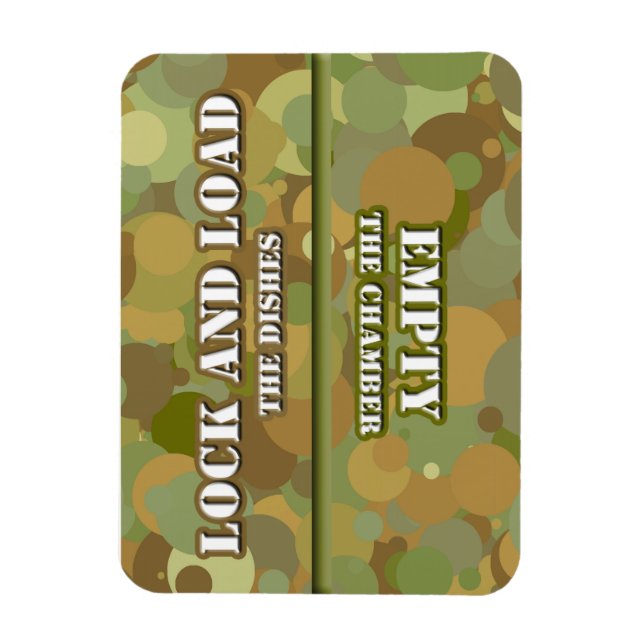 Desert Camo Lock n Load Dishwasher Magnet (Vertikal)