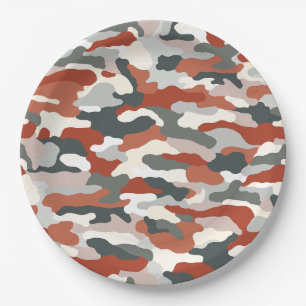 Desert Camouflage Pappteller