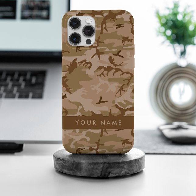 Desert Camouflage Pattern, Ihr Name, Personalisier Case-Mate iPhone Hülle (Von Creator hochgeladen)