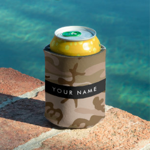 Desert Camouflage Pattern, Ihr Name, Personalisier Dosenkühler