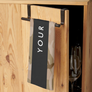 Desert Camouflage Pattern, Ihr Name, Personalisier Geschirrtuch