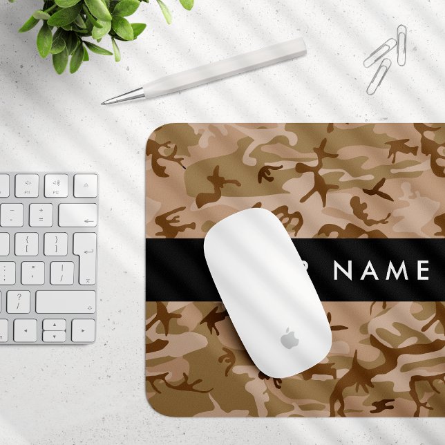 Desert Camouflage Pattern, Ihr Name, Personalisier Mousepad (Von Creator hochgeladen)