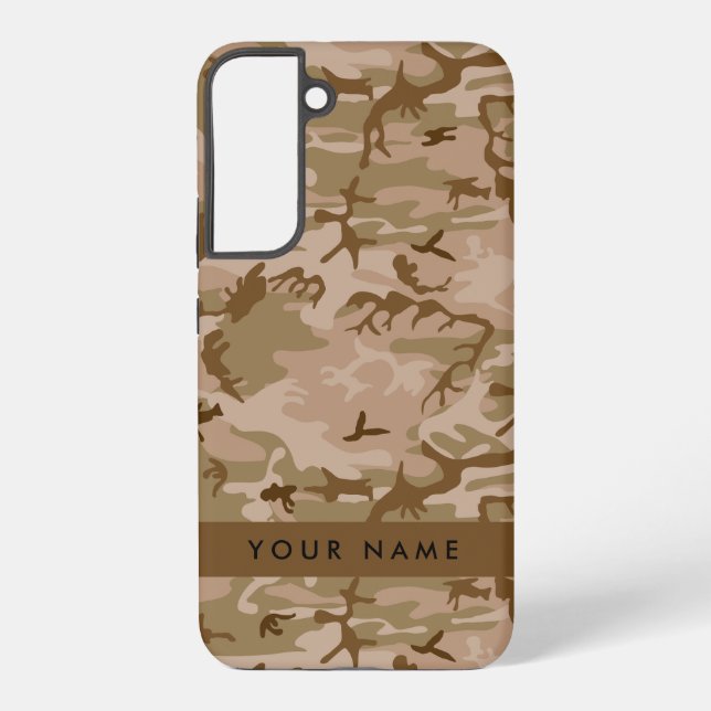 Desert Camouflage Pattern, Ihr Name, Personalisier Samsung Galaxy Hülle (Rückseite)