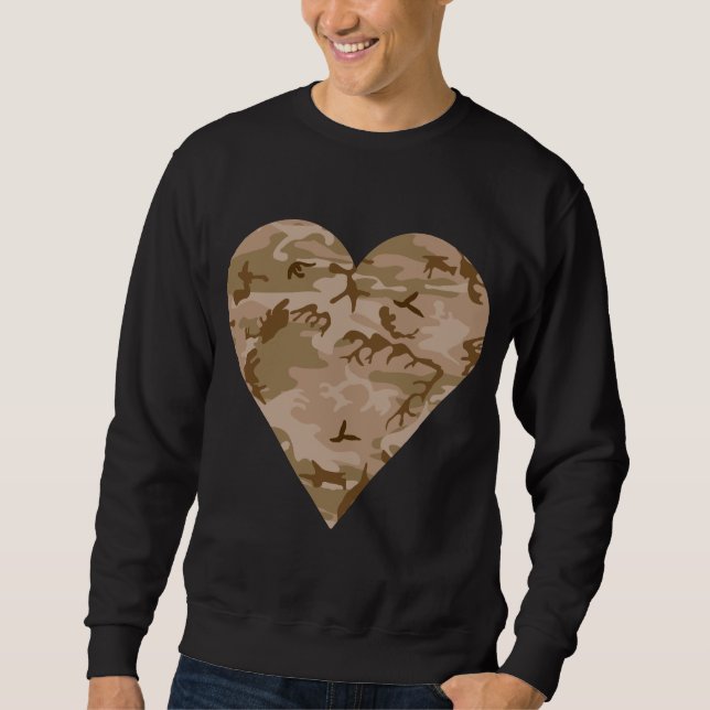 Desert Camouflage Pattern, Military Pattern, Army Sweatshirt (Vorderseite)