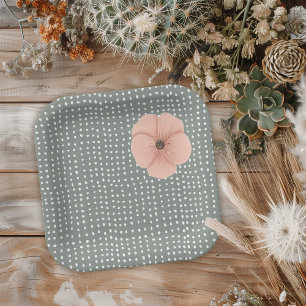 Desert Chic Baby Dusche Pappteller