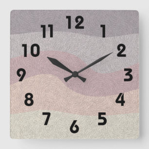Desert Colors Wall Clock Quadratische Wanduhr