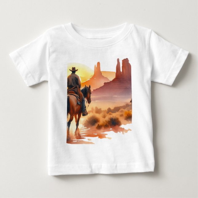 Desert Cowboy Baby T-shirt (Vorderseite)