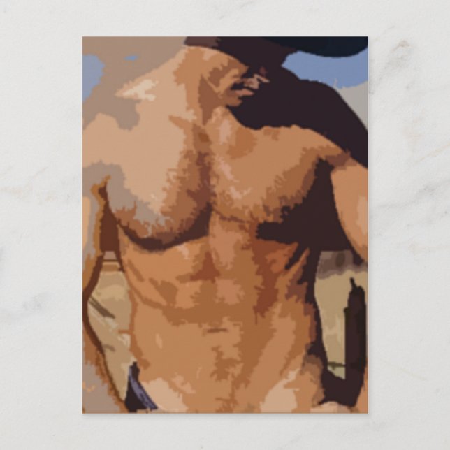 Desert Cowboy Postkarte (Vorderseite)