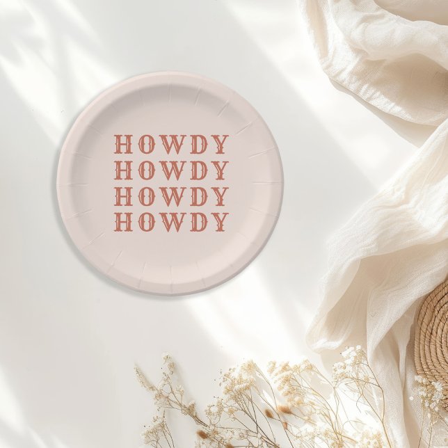 Desert Cowgirl Last Rodeo Pappteller (Von Creator hochgeladen)