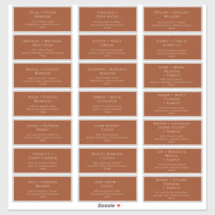 Désert de Boho   Étiquettes de adresse d'invités M