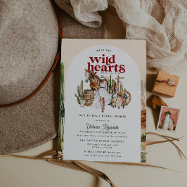 Désert de Boho Ouest | Invitation de douche nuptia