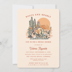 Désert de l'Ouest   Invitation de douche nuptiale